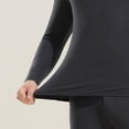 thumbnail image 4 of Men's Thermal Underwear Round Neck T-Shirt Double Woolen Base Layer Thin Comfortable Autumn Coat Wear Mens Casual Crew Neck Basic Tees, 4 of 5
