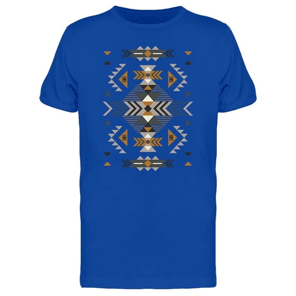 Ethnic Rug Pattern Brown Black Tee Men's -Image by Shutterstock