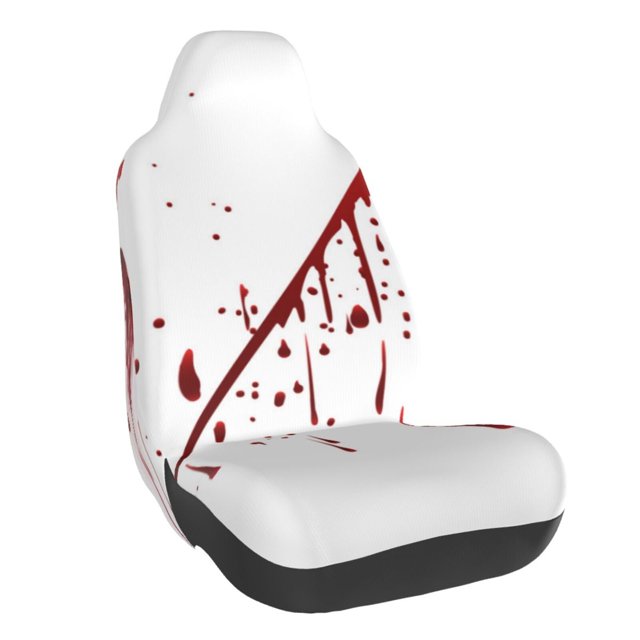 Fotbe Bloody Hand Funda para Asiento de Auto con Estampado – Impermeable y Antisudor – Ajuste Universal, Lavable a Máquina, Antideslizante (1 Pieza)