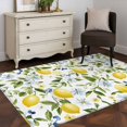 thumbnail image 5 of Lemon Eucalyptus Area Rug 3x5 Washable Rug Non Slip Farm Country Leaf Plant Floral Fruit Large Area Rug Indoor Floor Carpet for Entryway Bedroom Kitchen Living Room Home Office Dining Room Nursery, 5 of 8