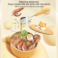 thumbnail image 4 of Tazón De Ramen Con Tapa Taza De Fideos Ramen De Acero Inoxid, 4 of 7