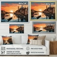 thumbnail image 4 of Designart "Architectural Popart City Venice art painting I" Transportation Floater Framed Wall Decor, 4 of 7