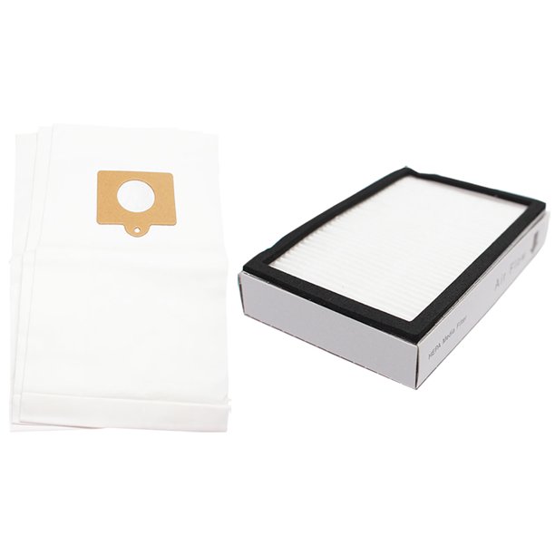 3 Replacement Kenmore 11622812201 Vacuum Bags & 1 HEPA Filter