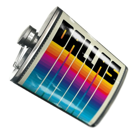 

NEONBLOND Flask Retro Cites States Countries Dallas