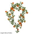thumbnail image 3 of Flowers Rose Vine for Wall Window Door Silk Hanging Decoration for Home Wedding Party, 3 of 8