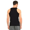 thumbnail image 4 of 247 Frenzy Men's Essentials Knocker PACK OF 3 Solid Cotton Lightweight Tank - All Black, 4 of 5