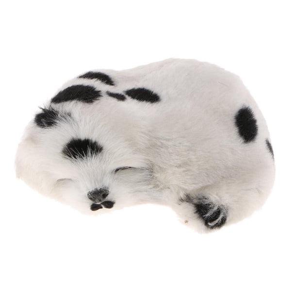 Vivid Simulation Plush Sleeping Dogs Doll toy children toy for kids De Cumpleaños Doll Decoración para hogar Manchado
