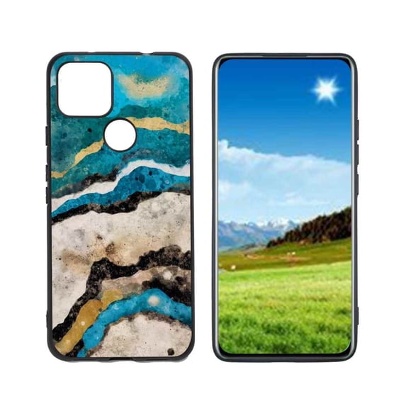 Compatible with Google Pixel 5A 5G Phone Case, Stone-1 Case Men Women, Flexible Silicone Shockproof Case for Google Pixel 5A 5G