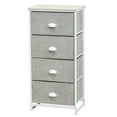 thumbnail image 1 of Gymax 4 Drawers Dresser Chest Storage Tower Side Table Display Home Furniture Office, 1 of 10