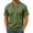 a01Army Green, variant on Short Sleeve Shirts for Men Retro Style Lace up Tops Medieval Viking Hippie Halloween Cosplay Pirate Renaissance Costume Navy M
