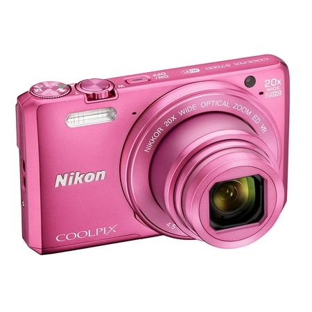 Nikon COOLPIX S7000 Digital Camera (Pink) with 20x Optical Zoom and Built-In Wi-Fi