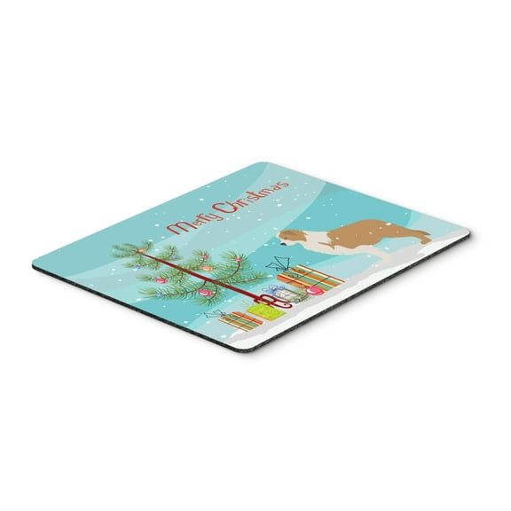Red Border Collie Merry Christmas Tree Mouse Pad Hot Pad or Trivet
