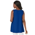 thumbnail image 3 of Jessica London Women's Plus Size Stretch Knit Sleeveless Swing Tunic, 3 of 5