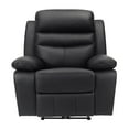 thumbnail image 3 of Lexicon Hancock Leather Power Reclining Chair in Black, 3 of 8