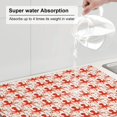 thumbnail image 5 of Vsdgher Octopuses1 Dish Drying Mat Super Absorbent Drying Mat Large Dish Drying Mats for Kitchen Counter Kitchen Drying Mat 24" x 18", 5 of 7
