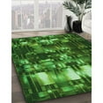 thumbnail image 2 of Ahgly Company Indoor Round Patterned Deep Emerald Green Area Rugs, 3' Round, 2 of 6