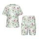 thumbnail image 1 of Balery Lilies Flowers Conjunto de Pijama Infantil de Manga Corta con Estampado – Ropa de Dormir de Algodón Suave-4X-Large, 1 of 6