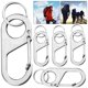 thumbnail image 4 of Gancho para Mochila Con Forma 8 Hebilla Ligera Mini Al Aire Libre (plateado) 5 Uds., 4 of 9