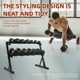 thumbnail image 5 of BalanceFrom 2-Tier Easy-Grab Dumbbell Rack Multi-Level Weight Storage Organizer for Home Gym, 600-Pound Capacity, 5 of 6