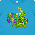 thumbnail image 4 of Inktastic Happy Mardi Gras Big and Little Alligators with Beads Boys or Girls Baby T-Shirt, 4 of 5