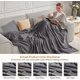 thumbnail image 3 of Fleece Blanket 230 x 230 cm Sofa Blanket Soft and Warm Fleece Blanket, Fluffy Plush Cozy Flannel Blanket and Throws, Gray, 3 of 4