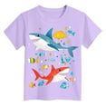thumbnail image 4 of Zshosam Toddler Boys Clothes Toddler Boy Cute Graphic T-Shirt Kids Baby Funny Print Shirt Short Sleeve Summer Tee Tops Size 7T 8T,(Purple 7-8 Years), 4 of 4