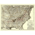 thumbnail image 2 of Colton 24x20 Black Ornate Wood Framed with Double Matting Museum Art Print Titled - Richmond and Danville Railroad - Colton 1881, 2 of 4