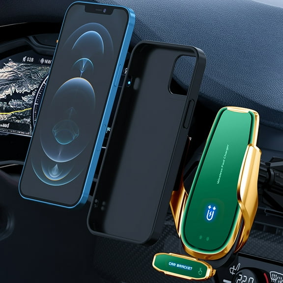 XGFHYJEH Phone Holder for Car, Vent Phone Holder, Car Phone Holder, Phone Car Holder, Vehicle Phone Holder, Car Phone Stand, Phone Holder for Car and Wireless Charger
