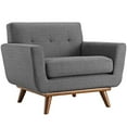 thumbnail image 1 of Modway Engage Fauteuil Lounge d'Appoint Rembourré en Tissu de Style Mi-Siècle Moderne Gris, Fauteuil, 1 of 5
