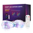 thumbnail image 1 of BT DIY Programming Smart Home APP Curtain Lights RGB Phantom Color Point Control Leather Wire Lights LED Curtain Decoration Light String, 1 of 9