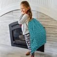 thumbnail image 3 of Christmas Bags Drawstring,Teal Christmas Snowflake Pattern Large Xmas Christmas Gift Bags,Reusable for Xmas and New Year Party Favors and Supplies,27.6" X 19.7", 3 of 5