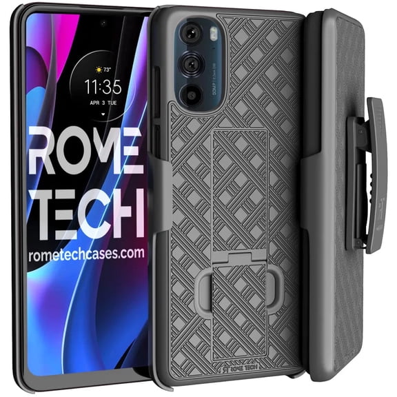 Motorola Moto Edge Plus 5G (2022) Belt Clip Holster Case - Black