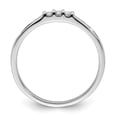 thumbnail image 2 of Sterling Silver Rhodium Plated Diamond Ring, 2 of 6
