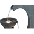 thumbnail image 4 of Hi-Line Gift LED Lights Semi-Circle Tiered Fountain Resin with Warm White LEDS, Gray, 4 of 4