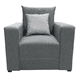 thumbnail image 1 of Sillon El Bazar Store Miami Lino Gris Oxford 1 plaza, Modular, Moderno, Sala, 1 of 4