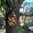 thumbnail image 3 of Comedero para pájaros con cara de árbol, comedero para pájaros de resina, decoración de jardín, escultura de árbol, decoración divertida al aire libre, 3 of 4