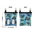 thumbnail image 3 of WIRESTER 11"×9" Oxford Hanging Hay Feeder – Guinea Pig / Rabbit / Chinchilla Hay Storage Bag with Dual Openings & Back Hooks – Ocean Sea Turtles, 3 of 6