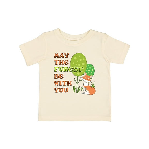 Inktastic May the Forest Be with You- Cute Fox Boys or Girls Baby T-Shirt