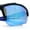 Black Blue - Blue Mirror, variant on Polarized Mens Color Mirror Baseball Half Rim Wrap Sport Plastic Sunglasses Black Yellow - Gold Mirror