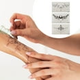 thumbnail image 4 of Unique Bargains Christmas 3 Pcs Exquisite Fake Tattoos Temporary Tatto for Adult Black, 4 of 5