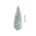 thumbnail image 3 of Neoyler Mini Christmas Tree for Desktop Decoration with Artificial Snowflake Design for Home and Holiday Parties 17.7x5.9x5.9in Silver, 3 of 6