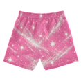 thumbnail image 2 of Kids' Beach Pants Comfortable Swim Trunks Rose Red Flashing Pattern Shorts for Pool Vacation and Lounge Wear 5T, 2 of 8