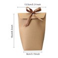 thumbnail image 3 of Kearding Paquete de 12 Uds. De bolsas, regalos de cartón, caja de pajarita de caramelo, bolsas de paquete de boda con personalidad, bolsa de Almacenamiento y organización del hogar Marrón Talla grande, 3 of 6
