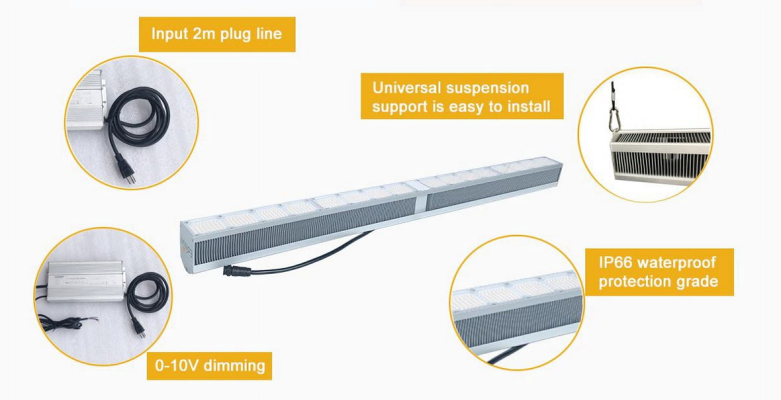 Edisun FXL Series (320, Watts) - Grow Light for Plants, Seeds, Greenhouse – Full Spectrum LED - DLC Certified – Dimmable - Daisy Chain Function