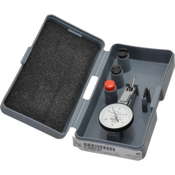 TESA Brown & Sharpe 0 to 0.03", 0.000500" Graduation, Horizontal Dial Test Indicator