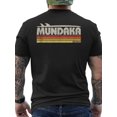 thumbnail image 1 of T-shirt Mundaka Euskadi Espagne Paraisourf Rétro Région Basque Jaune & Rouge Rayé Tee de Collection Surf avec Logo MUNDATAKA, 1 of 5