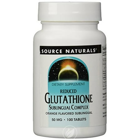 Source Naturals Glutathione Reduced Sublingual Complex 50mg 100 tab, Pack of