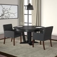 thumbnail image 4 of Scranton & Co Fauteuil de Réception Contemporain en Vinyle Noir, 4 of 7