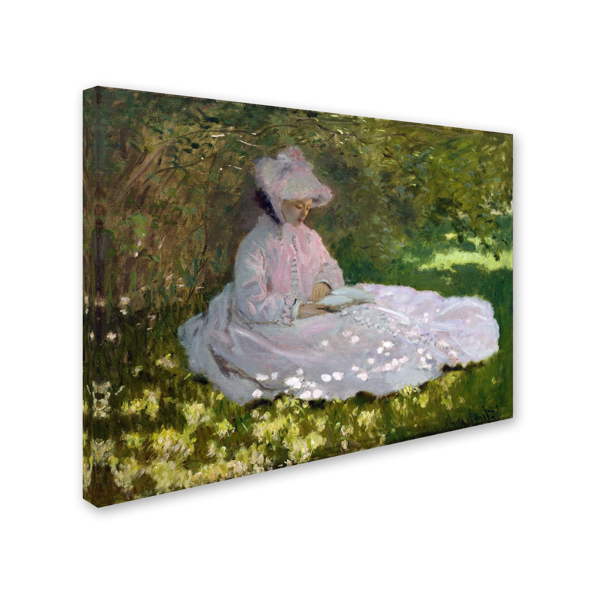 Monet 'Springtime' Canvas Art