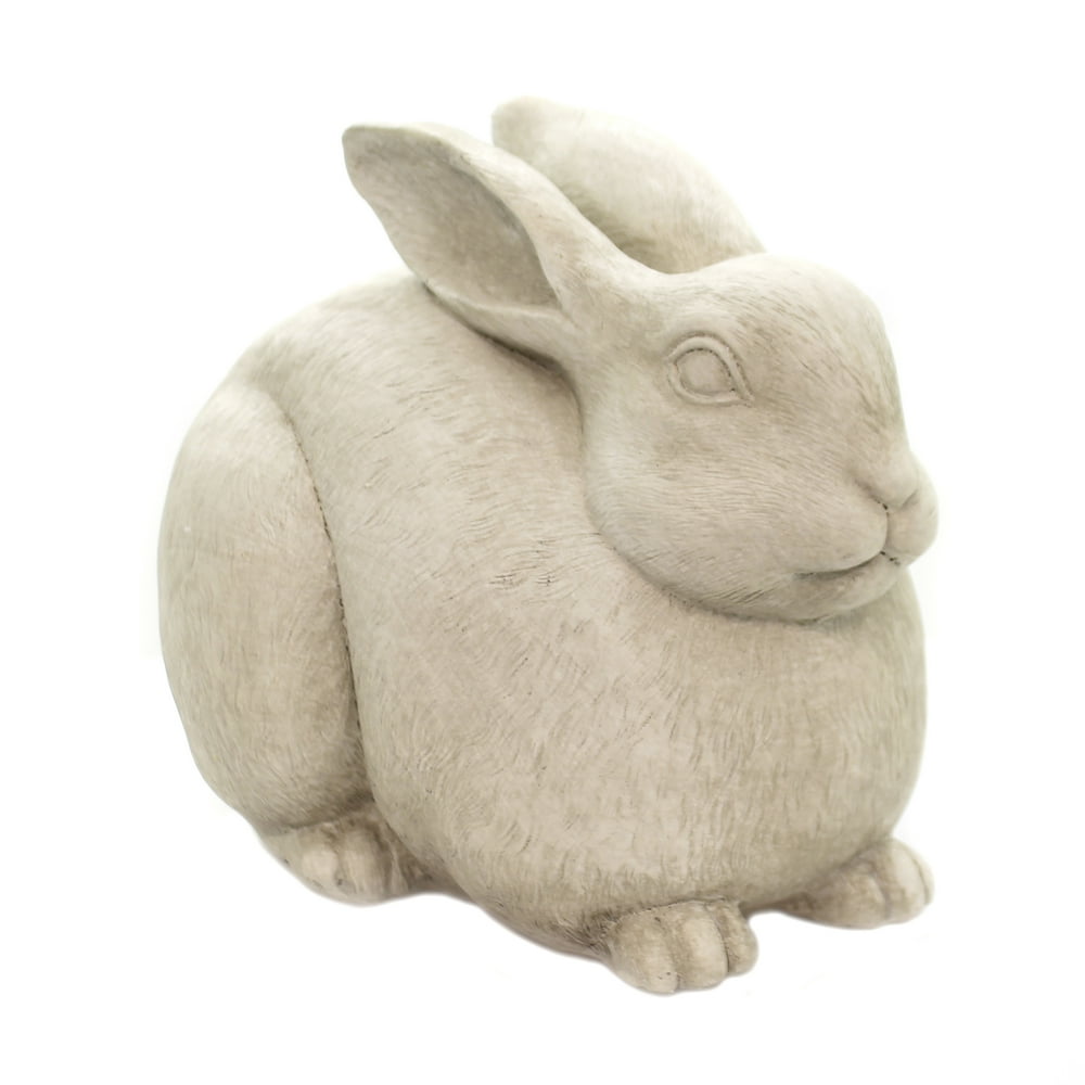 Home & Garden WHITE RESIN BUNNY Polyresin Rabbit Easter Spring 12481C B